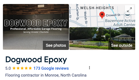 dogwood epoxy google 5 star reviews